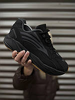 Чоловічі зимові чорні термо кросівки Adidas Yeezy Boost 700, молодіжні зимові кросівки Адідас на флісі для чоловіків