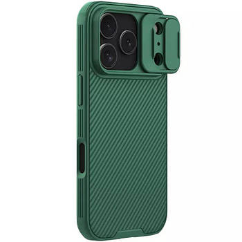 Карбонова накладка Nillkin CamShield Pro для Apple iPhone 17 Pro Max (6.9") Deep Green