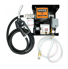 Паливний насос Bass Polska CPN 8218 — самовсмоктувальний розподільник оливи та дизельного палива з автоматичним пістолетом і