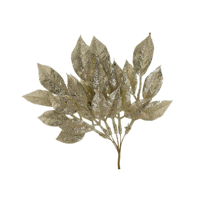 Декоративна гілка 25 см Штучні матеріали для декору та флористики Золотистий