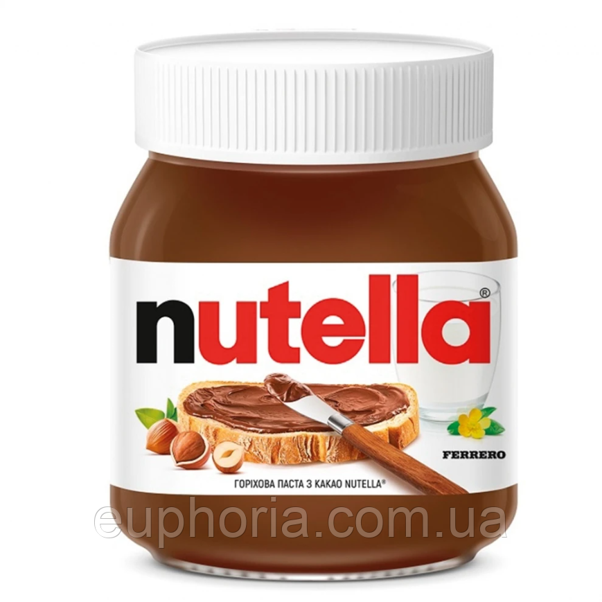 Шоколадно-горіхова паста Ferrero Nutella 350 г у скляній банці