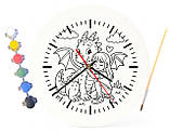 Дитячий набір для творчості годинник розмальовка Дракон 30 см (Г0042), фото 4