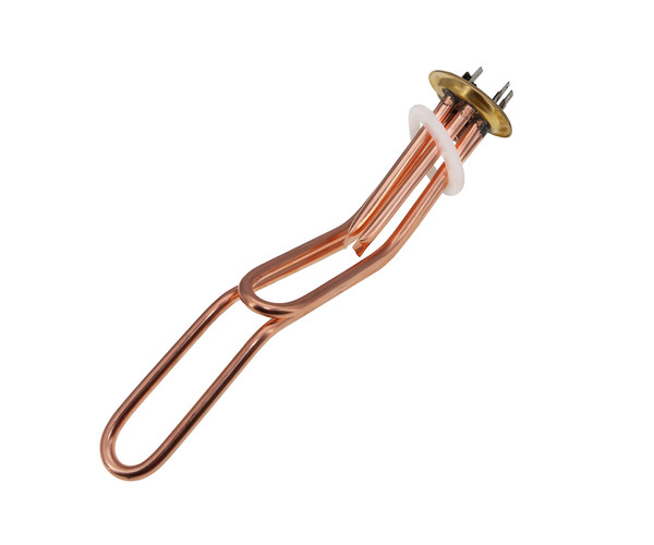 ТЕН (нагрівач) для бойлера Thermex (EAZIL 2000W, L=335 мм, фланець 64 мм, місце під анод М4), мідний, з двома трубками - 066053 /