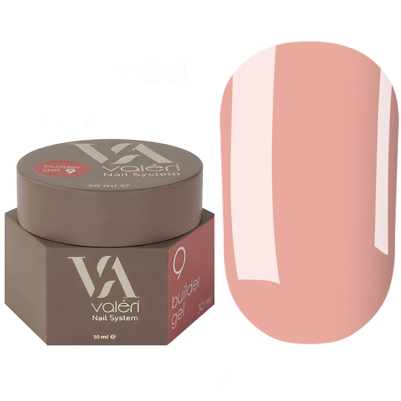 Гель для нарощування Valeri Builder Gel, 30 мл No09 (рожево-персиковий), фото 1