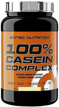 Казеїн Scitec Nutrition 100% Casein Complex 920 г бельгійський шоколад, фото 1