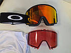 Гірськолижна маска Oakley Target Line L Matte Black 2 Лінзи S3 Fire Iridium / S2 Prizm Rose, фото 2