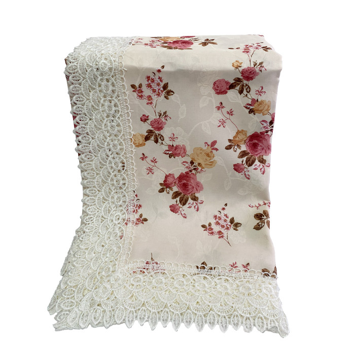 Скатертина для столу 150*220 Квіти, фото 1