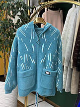 Неймовірний жіночий кардиган, тканина "Альпака" 60, 62 розмір 60, фото 5