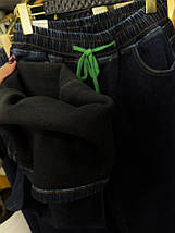 Теплі жіночі джинси на флісі, тканина "Джинс" 54, 56, 58, 60, 62, 64 розмір 54, фото 2
