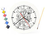 Дитячий набір для творчості годинник розмальовка Баскетбол 30 см (Г0043), фото 4