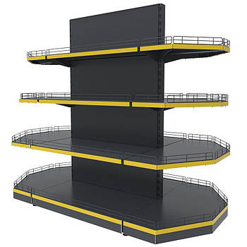 Торговий стелаж TSО-1 (1650х950) острівний