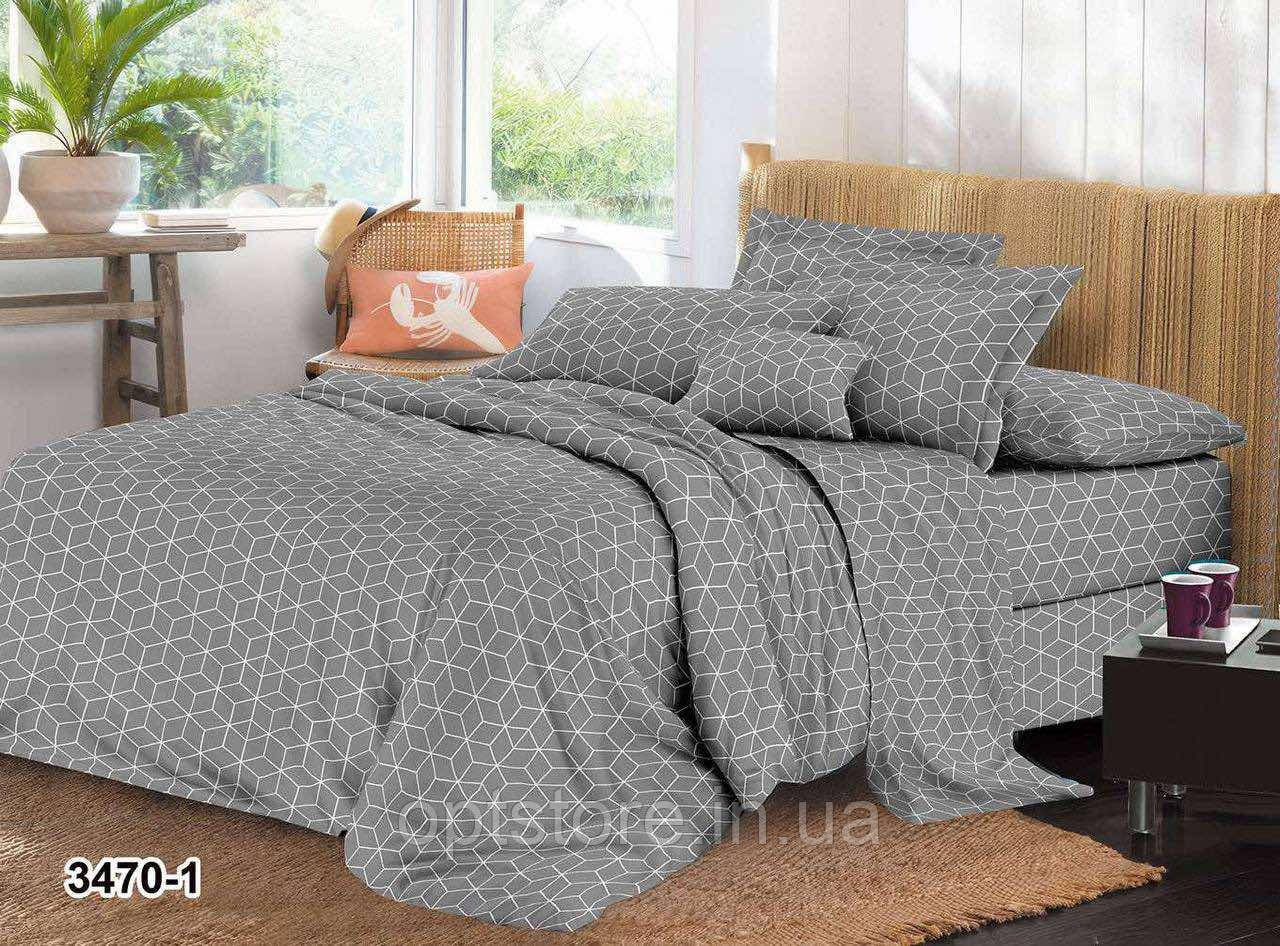 Постільна білизна полуторний розмір 150/210 см, нав-кі 70/70 см, фото 1