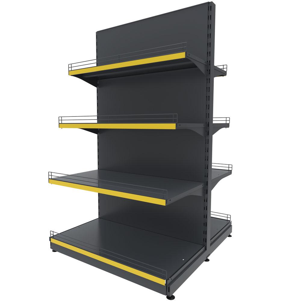 Торговий стелаж TSD-1 (1650х950) двосторонній, фото 1