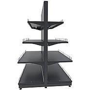 Торговий стелаж TSD-2 (1650х1200) двосторонній, фото 3