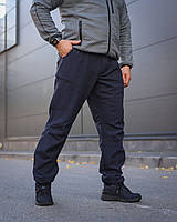 Штани зимові Софтшелл термофліс сині для ДСНС