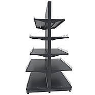 Торговий стелаж TSD-6 (2035х1200) двосторонній, фото 3