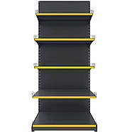 Торговий стелаж TSD-7 (2200х950) двосторонній, фото 2