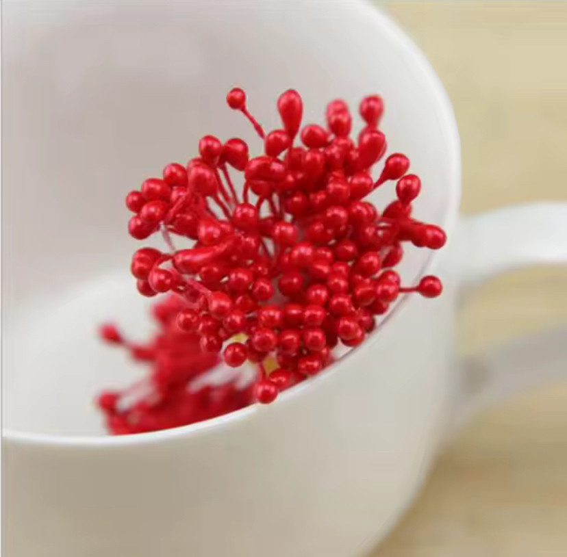 Флористичні тичинки для штучних квітів та декору близько 150 шт у пучку, фото 1