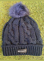 Шапка на дівчинку з бабоном в'язана C&A