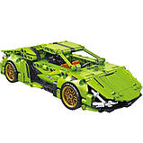 Конструктор Ламборґіні 2в1 TurboBot Зелений бот, дитячий конструктор робот-трансформер, 721 деталь, фото 9