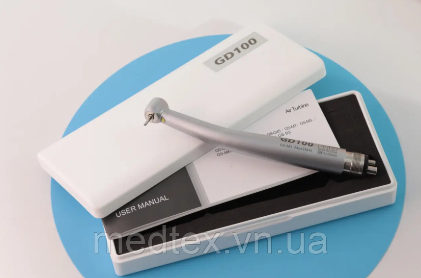 Турбінний наконечник GD100 MAX3 з підсвіткою, фото 1