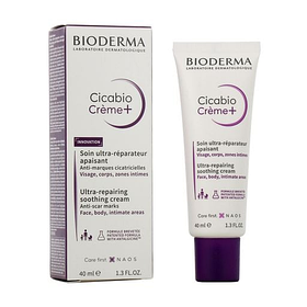 Заспокійливий і відновлювальний крем для пошкодженої шкіри обличчя Bioderma Cicabio Crème+ 40 мл 02948