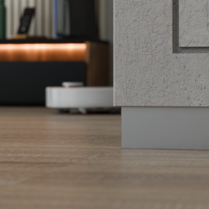 Плінтус прихованого монтажу АСП-108 алюмінієвий 80 мм без покриття