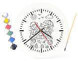 Дитячий набір для творчості годинник розмальовка Пісочний замок 30 см (Г0048), фото 4