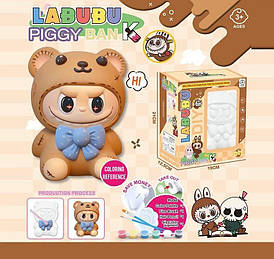 Копілка-розмальовка Лабубу 19 см, FD 888-65\ 888-2