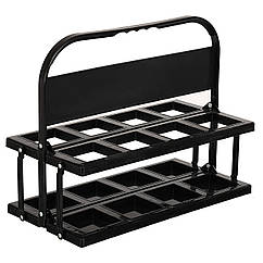 Підставка на 8 спортивних пляшок складна для тренувань та матчів SP-Sport 0965 Black