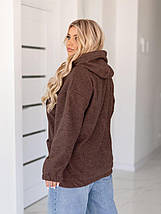 Жіночий кардиган на флісі великого розміру Розміри: 50-52, 54-56, 58-60, фото 3