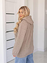 Жіночий кардиган на флісі великого розміру Розміри: 50-52, 54-56, 58-60, фото 3