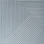 Самоклеюча декоративна 3D панель 500х500х5мм Бамбук Сірий SW-00002878