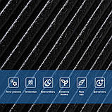 Самоклеюча декоративна 3D панель 500х500х5мм Бамбук Чорний SW-00002881, фото 4