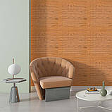 Самоклеюча декоративна 3D панель Бамбук Дерево Золото 500х500х5мм SW-00002885, фото 5