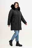Жіноча зимова куртка Li-12 в розмірах 54-70, фото 2