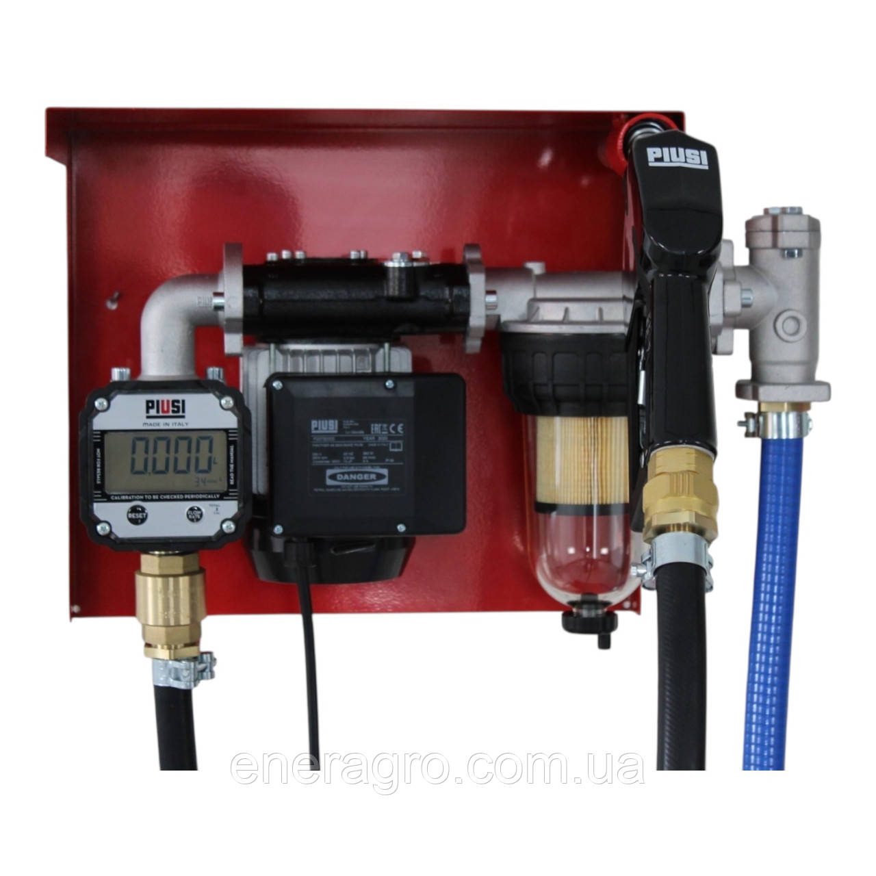 Міні АЗС Piusi для дизельного палива 220В 56 л/хв з фільтрацією, фото 1