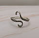 Каблучка срібляста з щупальцями восьминога регульована IgnisFlos456, фото 4
