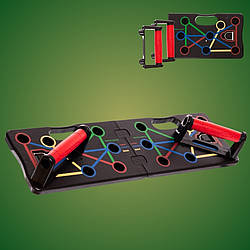 Платформа для віджимань з розмітками спортивна дошка стійка з упорами тренажер для дому залу на всі групи м'язів