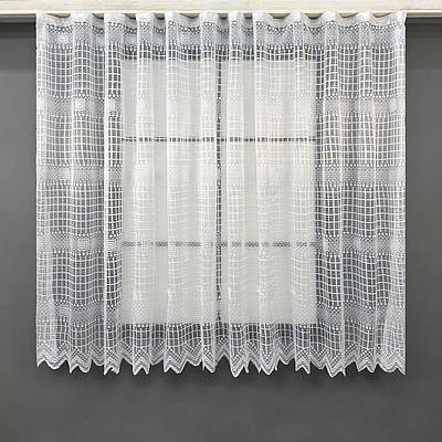 Тюль сітка висотою 1,5м., колекції "Juli". Колір білий. Код 1868т