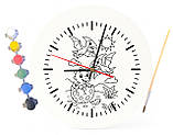 Дитячий набір для творчості годинник розмальовка Діти Динозаври 30 см (Г0052), фото 4