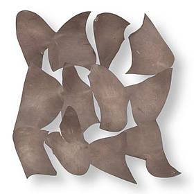 Шкіра натуральна Крейзі Хорс у шматках т.1,4-1,6 мм колір кава з молоком