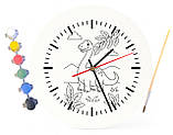 Дитячий набір для творчості годинник розмальовка Динозавр Диплодок 30 см (Г0053), фото 4