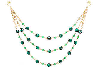 Гірлянда з бус і гранованих акрилових кристалів 71 см