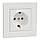 Розетка з заземленням Schneider Electric Asfora 16 А 250 В без шторок белий, EPH2900121, фото 2