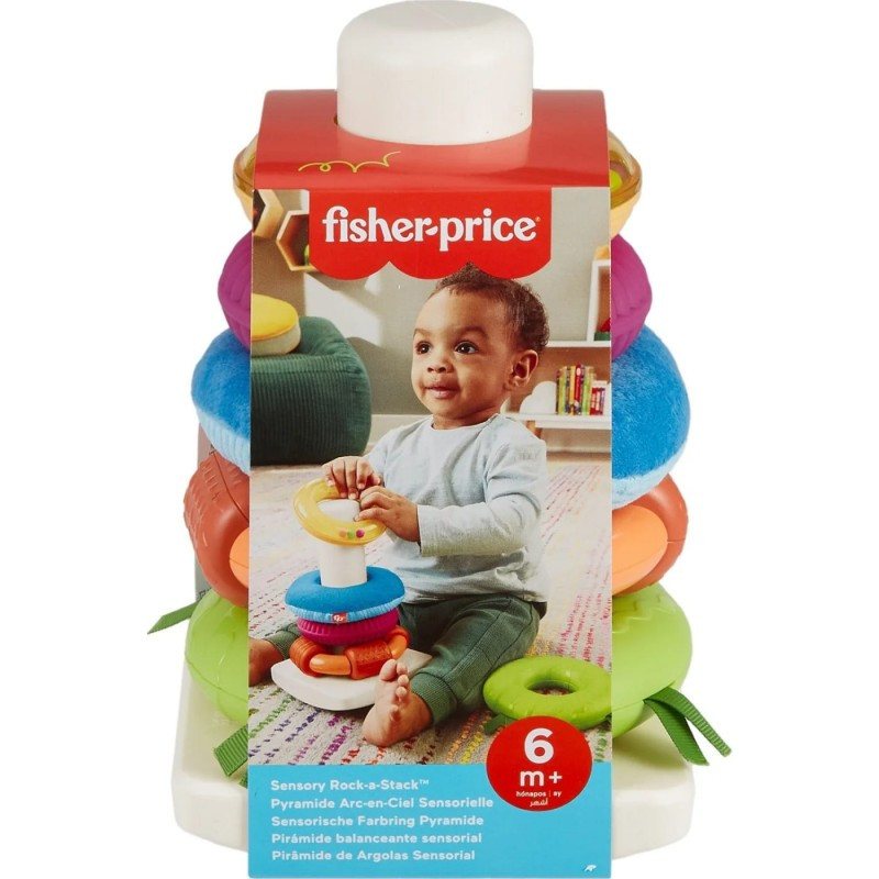 Пірамідка дитяча "Розвиток сенсорики" Fisher-Price HXK47, фото 1