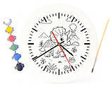 Дитячий набір для творчості годинник розмальовка Динозавр Трицератопс 30 см (Г0054), фото 4
