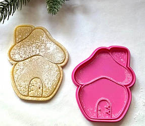 Вирубка з відтиском для пряника Будиночок 10x8,5см