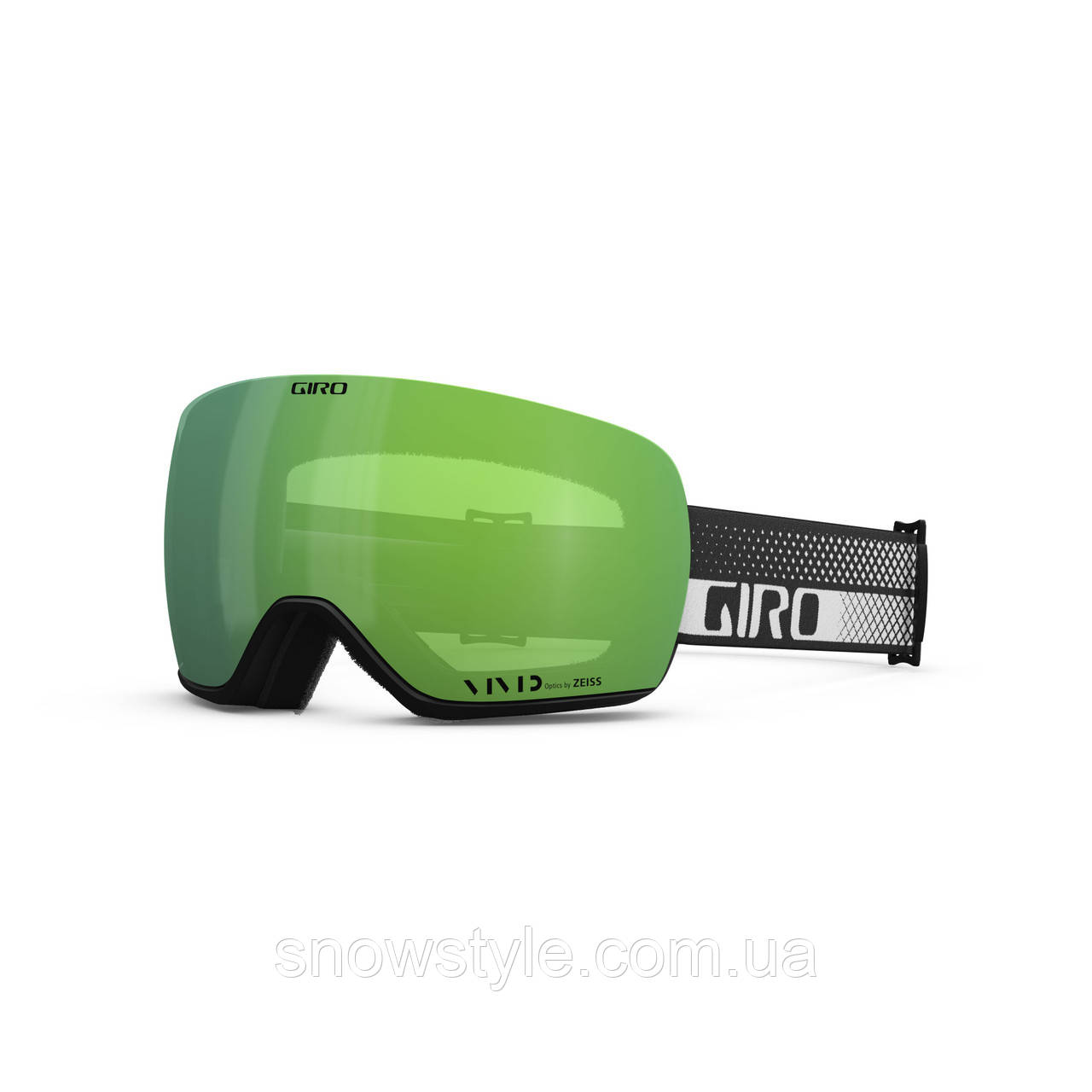 Гірськолижна маска Giro Article II Black & White Flow 2 лінзи S2 Vivid Emerald + S1 Vivid infrared УЦІНКА, фото 1