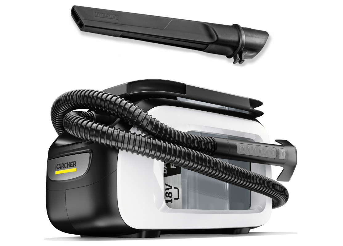 Акумуляторний пилосос для м'яких меблів Karcher SE 3-18 Compact Рuzzi 414 x 225 x 261 мм Акумуляторний миючий пилосос, фото 1